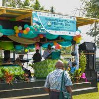 NA6A7195Vanuatu Ambassador to the EU, H.E. Roy Mickey Joy says speaking at the opening of the Vanuatu Agritourism Festival